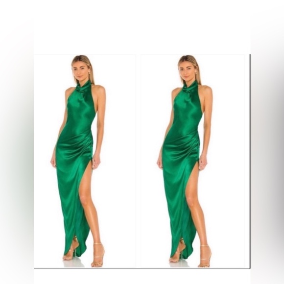X REVOLVE Samba Gown in Dark Green - Picture 2 of 6